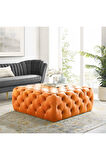Kapitoneli Kare Puf/bench/orta Sehpa 60*60 Cm Yükseklik 40 Cm