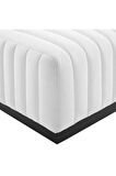 Çizgi Dikiş Detaylı Puf/Orta Sehpa 80*80 cm