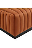 Çizgi Dikiş Detaylı Puf/Orta Sehpa 80*80 cm