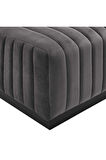 Çizgi Dikiş Detaylı Puf/Orta Sehpa 80*80 cm
