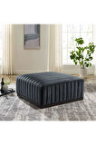 Çizgi Dikiş Detaylı Puf/Orta Sehpa 80*80 cm