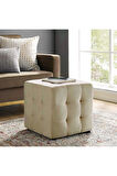 Kiremit Kare Puf Dikişli En*boy 42*42 Cm