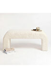 Folk U Puf/bench Peluş Kumaş 40*45 Cm / Yükseklik 46 Cm