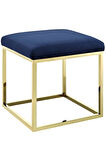 Chic Mini Metal Ayaklı Puf 40x40 cm