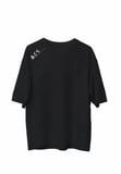 Erkek Baskılı T-Shirt Kısa Kol Bisiklet Yaka Regular Fit Rahat Kalıp Günlük Tişört - Siyah