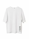Erkek Baskılı T-Shirt Kısa Kol Bisiklet Yaka Regular Fit Rahat Kalıp Günlük Tişört - Beyaz