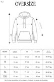 Kadın Kapüşonlu Kanguru Cepli 3 İplik Pamuklu Oversize Hoodie Sweatshirt - Lacivert