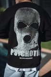 Erkek 3 iplik pamuklu Kışlık Bisiklet Yaka Baskılı SweatShirt - Siyah
