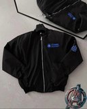 ERKEK Stark Industries Siyah Bomber Mont Fermuarlı Cepli Uzun Kollu Kapitone - Siyah