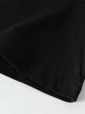 Erkek Kısa Kol Yazlık Tişört Bisiklet Yaka Baskılı Oversize T-Shirt - Siyah
