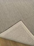 Çam Halı Sisal 9313 Gri / Beyaz Bordürlü Jüt Sisal Kilim
