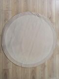 Çam Halı Sisal 9327 Bej / Krem Bordürlü Jüt Sisal Kilim