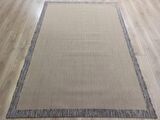 Çam Halı Sisal 9709 Bej / Gri Bordürlü Jüt Sisal Kilim