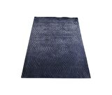 Çam Halı Emboss JR 10 Blue Modern Desen Yeni Zellanda Yünü ve Viskon El Dokuması Halı
