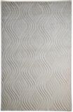 Çam Halı Emboss JR 10 White Modern Desen Yeni Zellanda Yünü ve Viskon El Dokuması Halı