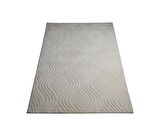 Çam Halı Emboss JR 10 White Modern Desen Yeni Zellanda Yünü ve Viskon El Dokuması Halı