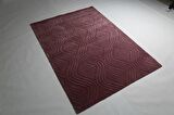 Çam Halı Emboss JR10 Rose Modern Desen Yeni Zellanda Yünü ve Viskon El Dokuması Halı