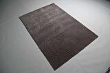 Çam Halı Emboss JR 10 Gri Modern Desen Yeni Zellanda Yünü ve Viskon El Dokuması Halı