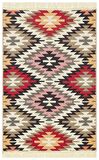 Eko Halı Arya Ar 33 Red Yıkanabilir Çift Taraflı Modern Desenli Dokuma Kilim