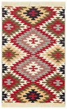 Eko Halı Arya Ar 33 Red Yıkanabilir Çift Taraflı Modern Desenli Dokuma Kilim