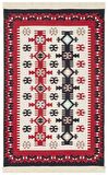Eko Halı Arya Ar 32 Red Yıkanabilir Çift Taraflı Modern Desenli Dokuma Kilim