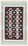 Eko Halı Arya Ar 32 Red Yıkanabilir Çift Taraflı Modern Desenli Dokuma Kilim