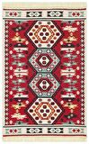 Eko Halı Arya Ar 30 Red Yıkanabilir Çift Taraflı Modern Desenli Dokuma Kilim