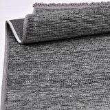 Çam Halı Crea Decolux Azade 8206 Antrasit Özel Kaymaz Tabanlı Pamuk Dokuma Kilim