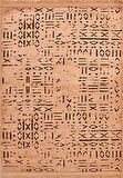 Çam Halı Crea Decolux Vena 8013 Hardal Özel Kaymaz Tabanlı Pamuk Dokuma Kilim