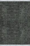 Çam Halı Crea Decolux Vena 8016 Antrasit Özel Kaymaz Tabanlı Pamuk Dokuma Kilim