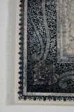 Çam Halı Miras 6802 Gri Mavi Enti Halı Klasik Eskitme Desenli Makine Halısı