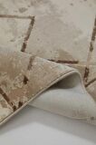 Çam Halı Lizbon 4506 Vizon Enti Halı Modern Eskitme Desenli Makine Halısı