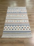 Çam Halı Enti Halı Polo 7801 Multi İskandinav Desenli Renkli Makine Halısı