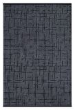 Çam Halı Bodrum BDR 123 Antrasit Özel Latex Kaymaz Tabanlı Kilim