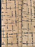 Çam Halı Bodrum BDR 124 Hardal Özel Latex Kaymaz Tabanlı Kilim