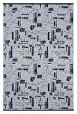 Çam Halı Bodrum BDR 113 Gri Özel Latex Kaymaz Tabanlı Kilim