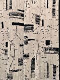 Çam Halı Bodrum BDR 114 Bej Özel Latex Kaymaz Tabanlı Kilim