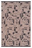 Çam Halı Bodrum BDR 114 Bej Özel Latex Kaymaz Tabanlı Kilim