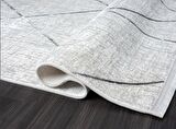Çam Halı Nordic NX0011A Gri Modern Desen Salon Halısı