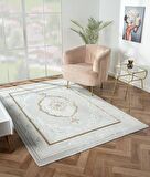 Çam Halı Nordic NX001A Gold Klasik Desen Salon Halısı