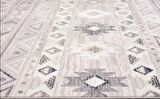 Çam Halı London LY001G Gri Lacivert Otantik Desen Salon Halısı