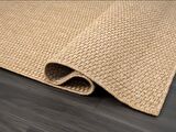 Çam Halı Sisal TB002A Bej Modern Desen Jüt Makine Halısı