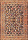 Çam Halı Siesta Vintage 32-041 Etnik Eskitme Desenli Dokuma Tabanlı Yıkanabilir Şönil Salon ve Oda Halısı
