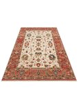 Eko Halı KYBELE KYB 04 CREAM RED XW Etnik Desenli Otantik Salon Halısı Oturma Odası Halısı Mutfak Halısı Modern Makine Halısı