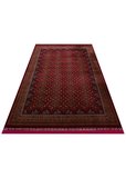 SATEEN AFGHAN SFG 01 RED Afgan Desenlerine Sahip Hav Vermeyen Özel İplerle Dokunan Yıkanabilir ve Özel Kaymaz Tabanlı Sık Dokuma Makine Halısı