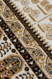 SATEEN AFGHAN SFG 03 BEİGE Afgan Desenlerine Sahip Hav Vermeyen Özel İplerle Dokunan Yıkanabilir ve Özel Kaymaz Tabanlı Sık Dokuma Makine Halısı