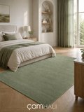 Eko Halı ZEN 01 GREEN Hav Toz Vermez Yumuşak Dokulu Salon Halısı Oturma Odası Halısı Yatak Odası Halısı Çocuk Odası Halısı Koridor Halısı Mutfak Halısı Modern Makine Halısı