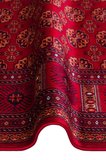 Eko Halı HERAT HER 03 RED Afgan Desenli Viskon Sıkı Dokuma Kaymaz Tabanlı İnce Makine Halısı