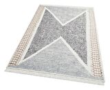 Eko Halı Arya Ar 02 Grey Yıkanabilir Çift Taraflı Modern Desenli Dokuma Kilim