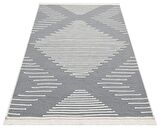 Eko Halı Arya Ar 15 Grey Yıkanabilir Çift Taraflı Modern Desenli Dokuma Kilim